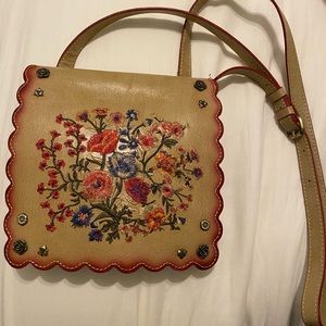 Patricia Nash embroidered floral crossbody